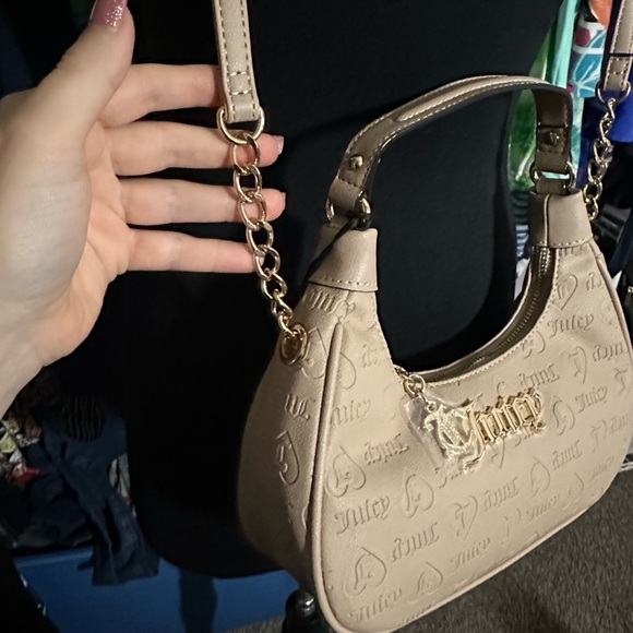 Juicy Couture Semi Charmed Hobo Bag in Color Cafe - Picture 6 of 10